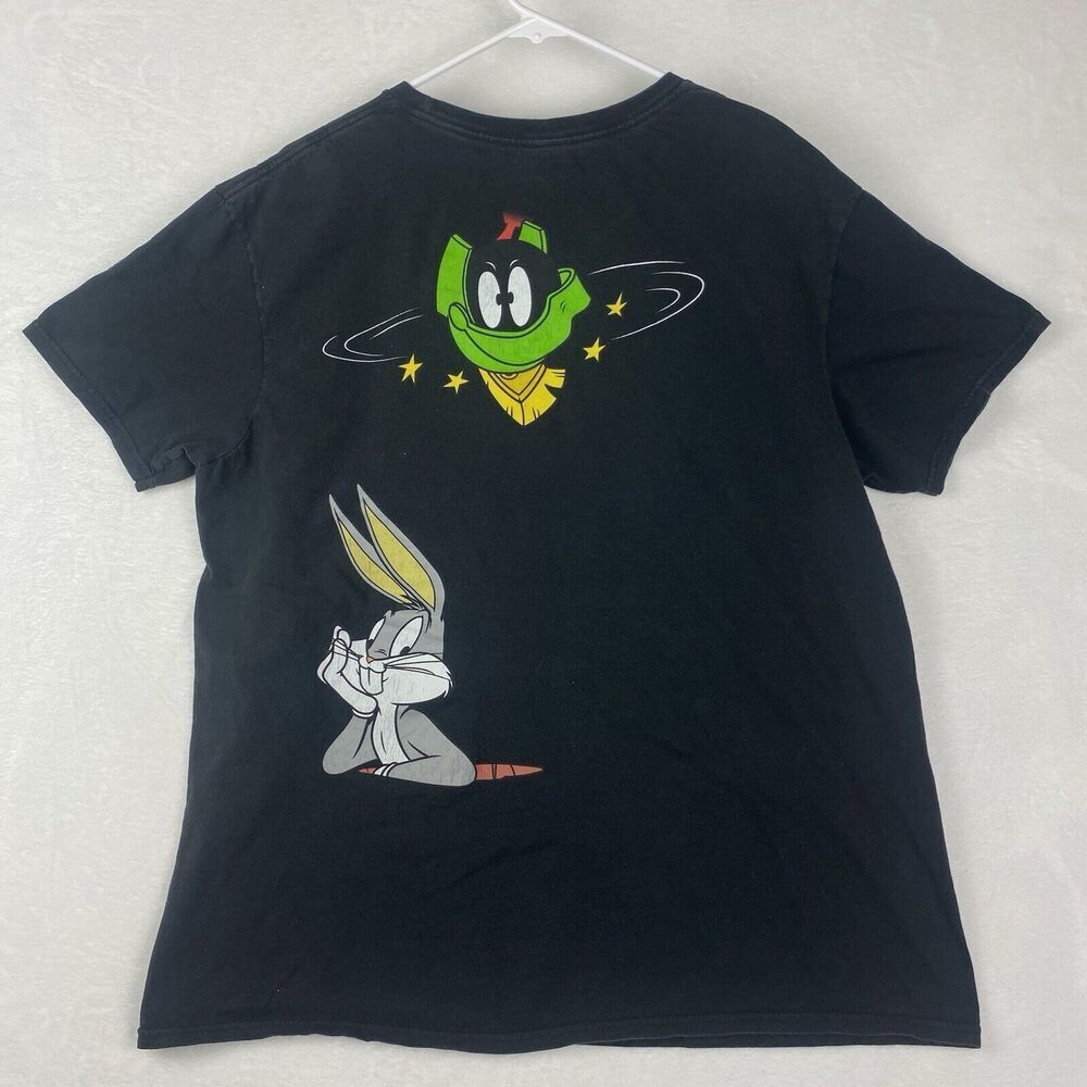 Looney Tunes Graphic Shirt Mens Extra Large Black Crewneck Short Sleeve - Picture 2 of 9